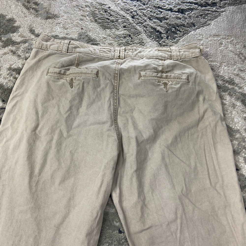 Pilcro And The Letterpress No 29 Hyphen Fit Pants Women 31 Beige Cotton Straight - Picture 3 of 7